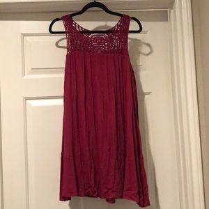 Flowy dark pink dress